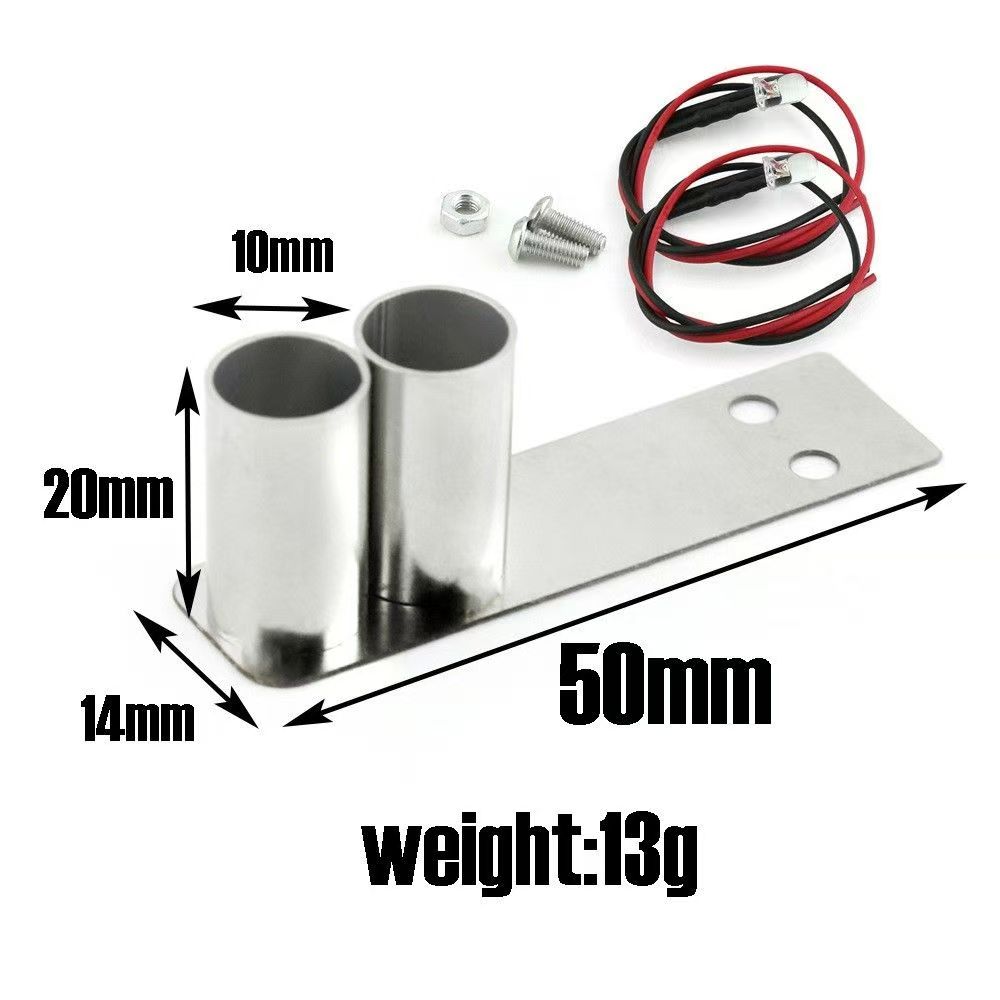 Tamiya Model Rc Car - Metal Exhaust Pipe Tail Throat with