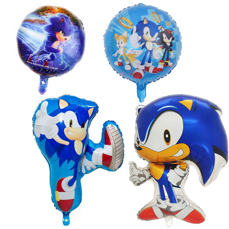 Party Games No Supplies - Cartoon Blue Flashing the Hedgehog Balloon