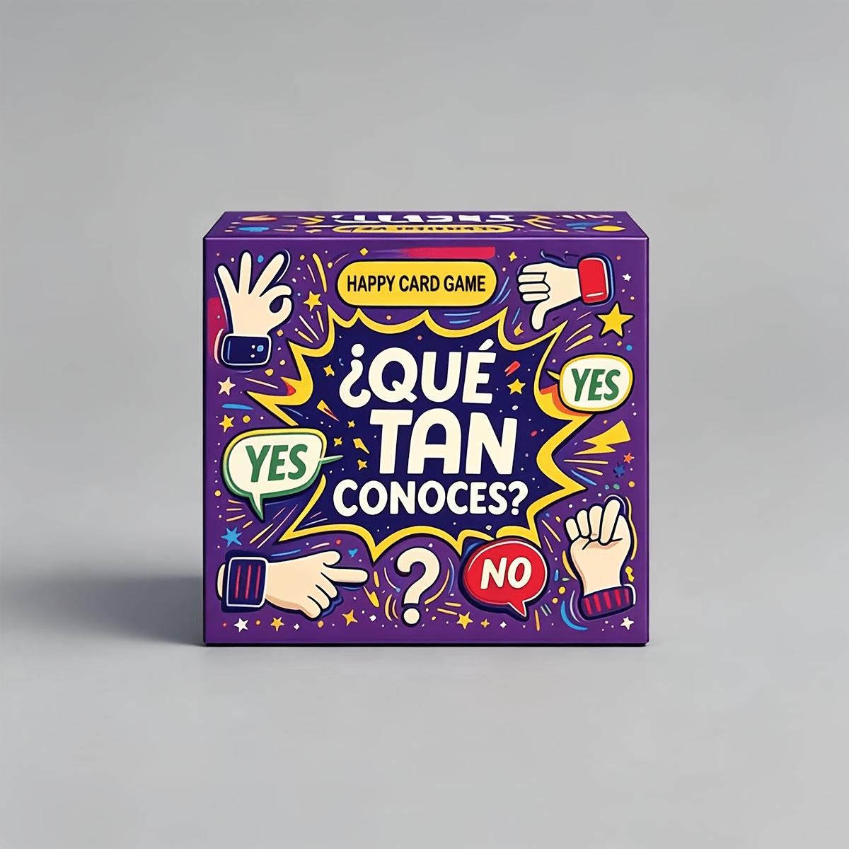 Party Games In Spanish - Mini 5cm Party Question Card Game