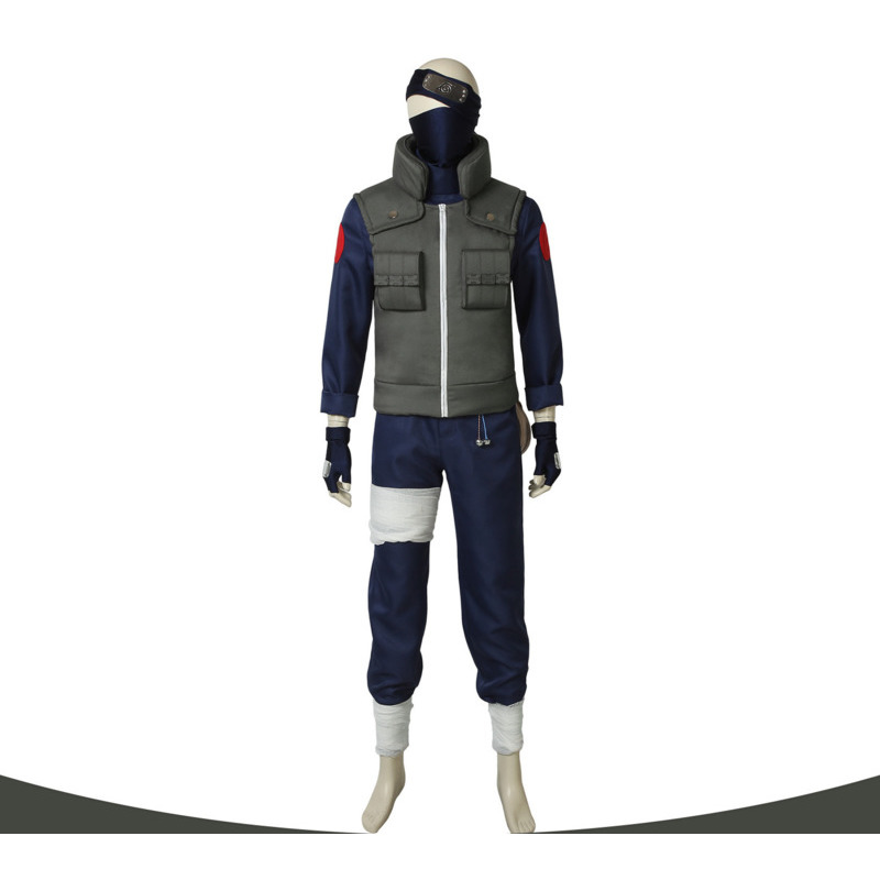 Party Games Animals - Kakashi Cosplay Costume Full Set Ninja