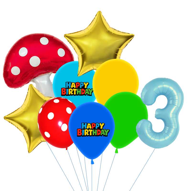 Red Blue Green Yellow Mushroom - Party Games Mario review and price