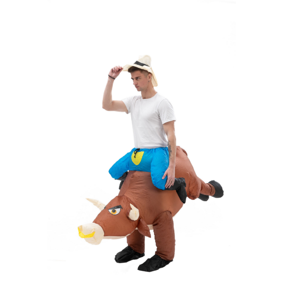Fun Inflatable Cowboy Costume  - Party Games In Spanish review and price