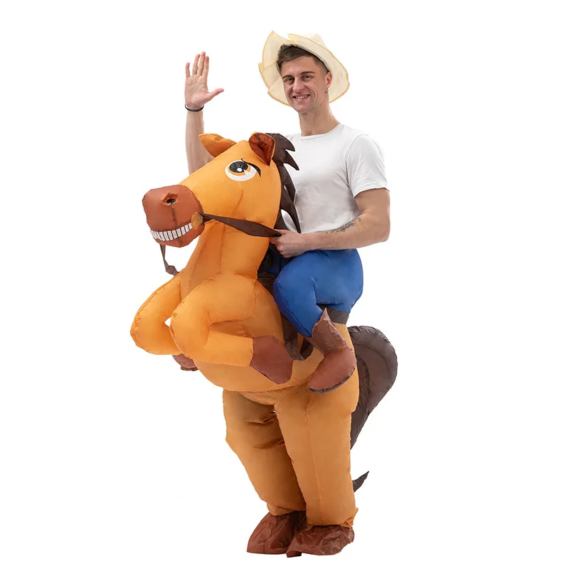 Fun Inflatable Cowboy Costume  - Party Games In Spanish review and price
