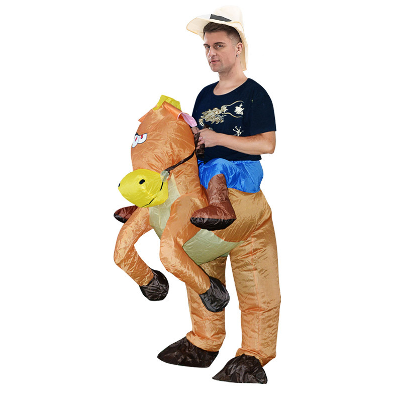 Fun Inflatable Cowboy Costume  - Party Games In Spanish review and price