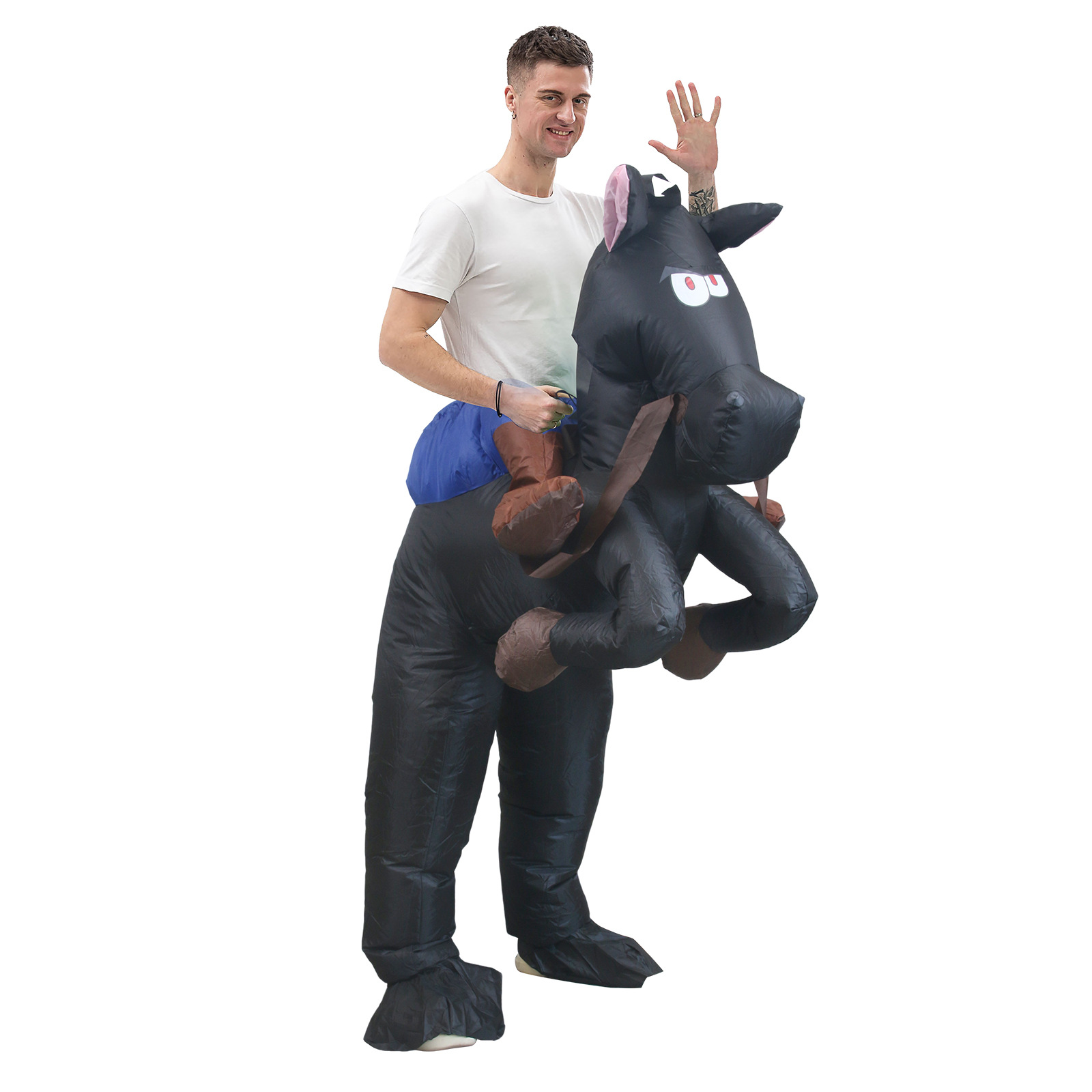 Fun Inflatable Cowboy Costume  - Party Games In Spanish review and price