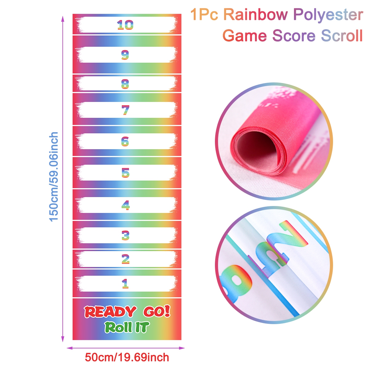 1pc Rainbow Scroll Scoring Gam - Party Games No Supplies review and price