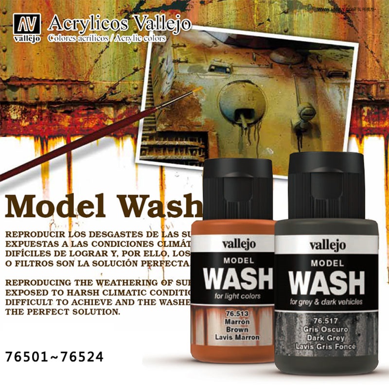 Vallejo 35ml Model Wash Weathe - Tamiya Model Paint Set review and price